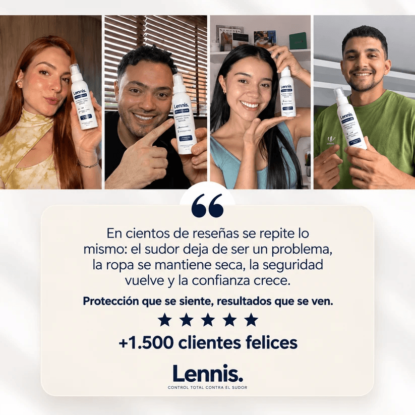 LENNIS™ – Corta la sudoración excesiva y recupera la confianza en tu cuerpo