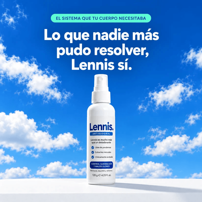 LENNIS™ – Corta la sudoración excesiva y recupera la confianza en tu cuerpo